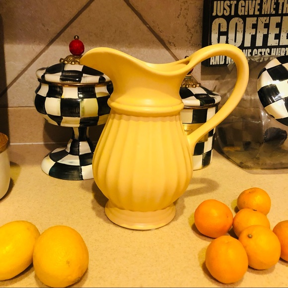 Vintage Yellow Milk or Juice Pitcher - Picture 9 of 11